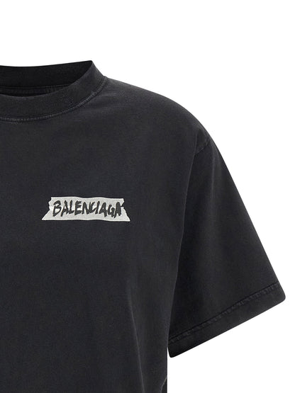 Balenciaga Masking Tape T-shirt Black  