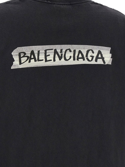Balenciaga Masking Tape T-shirt Black  