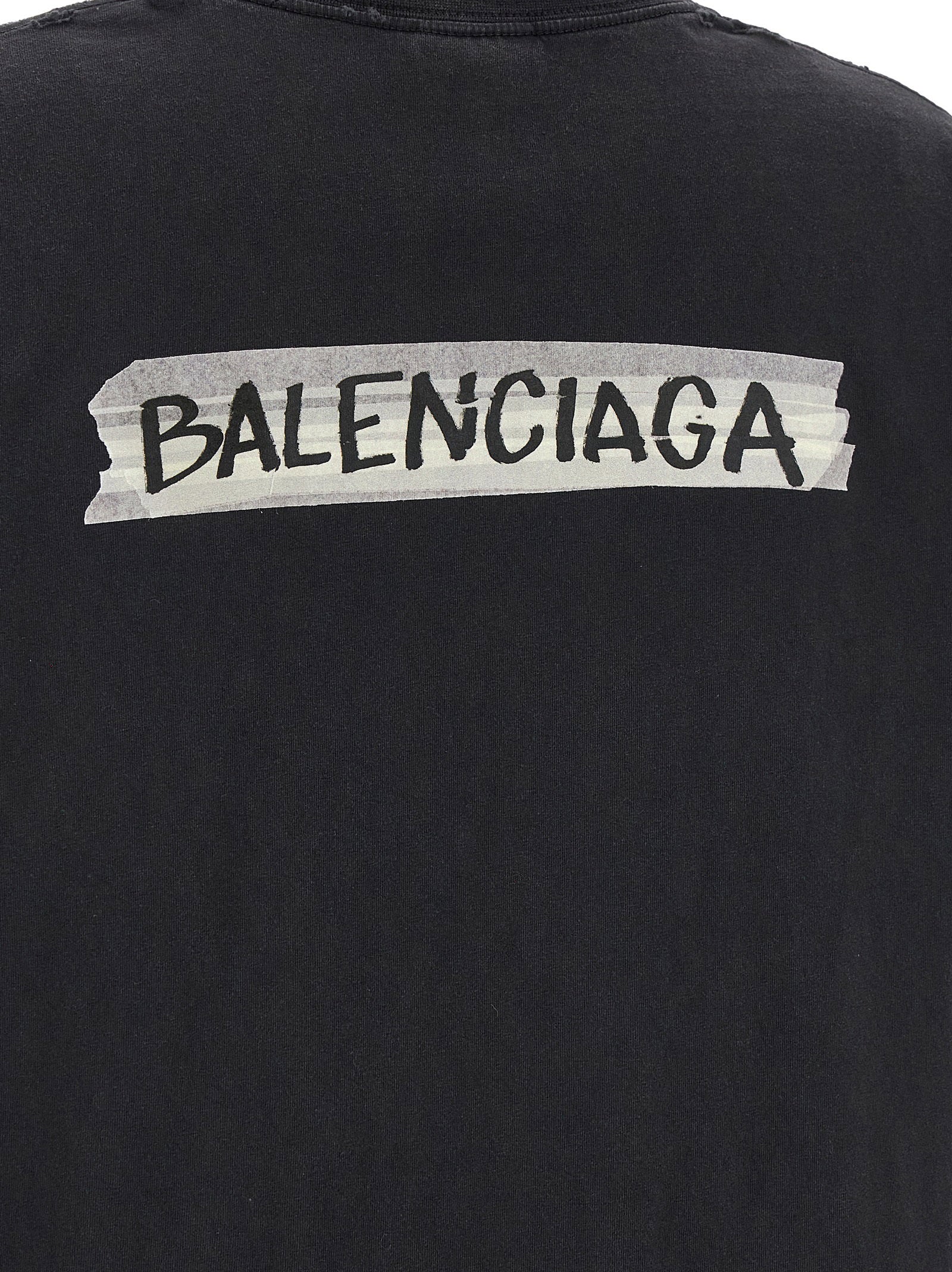 Balenciaga Masking Tape T-shirt Black