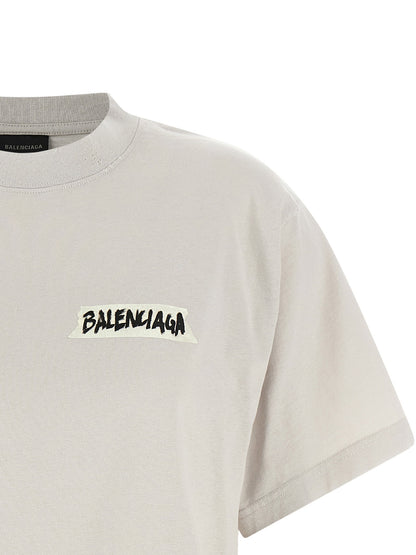 Balenciaga Masking Tape T-shirt Gray