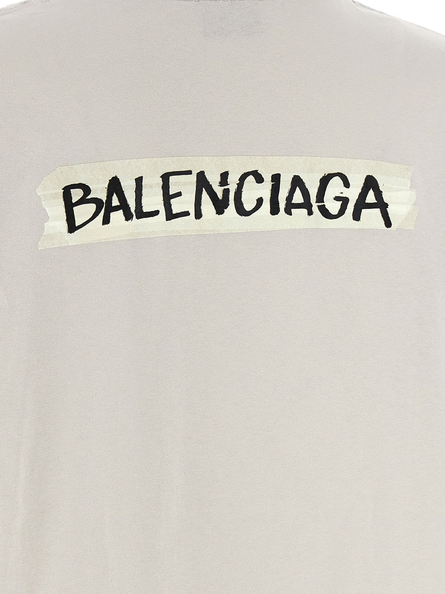 Balenciaga Masking Tape T-shirt Gray