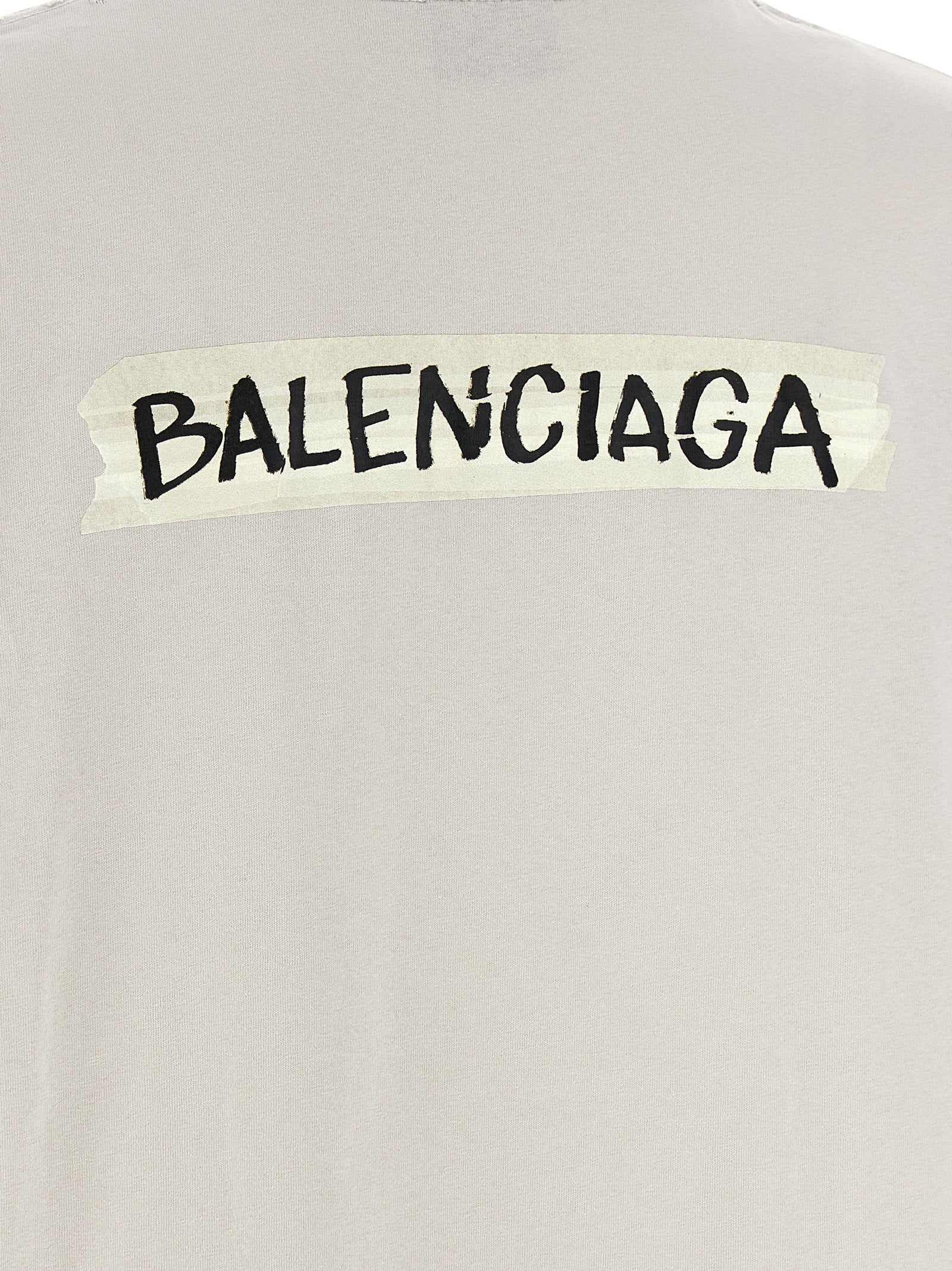 Balenciaga Masking Tape T-shirt Gray