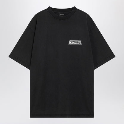 Balenciaga Washed Masking Tape T-shirt Black