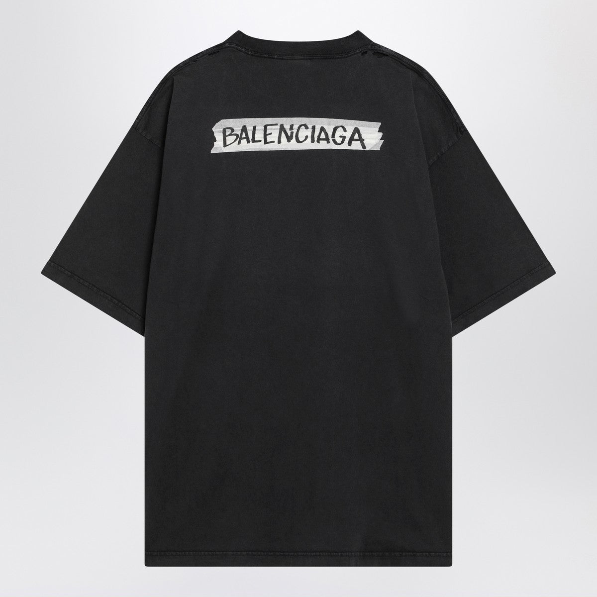 Balenciaga Washed Masking Tape T-shirt Black