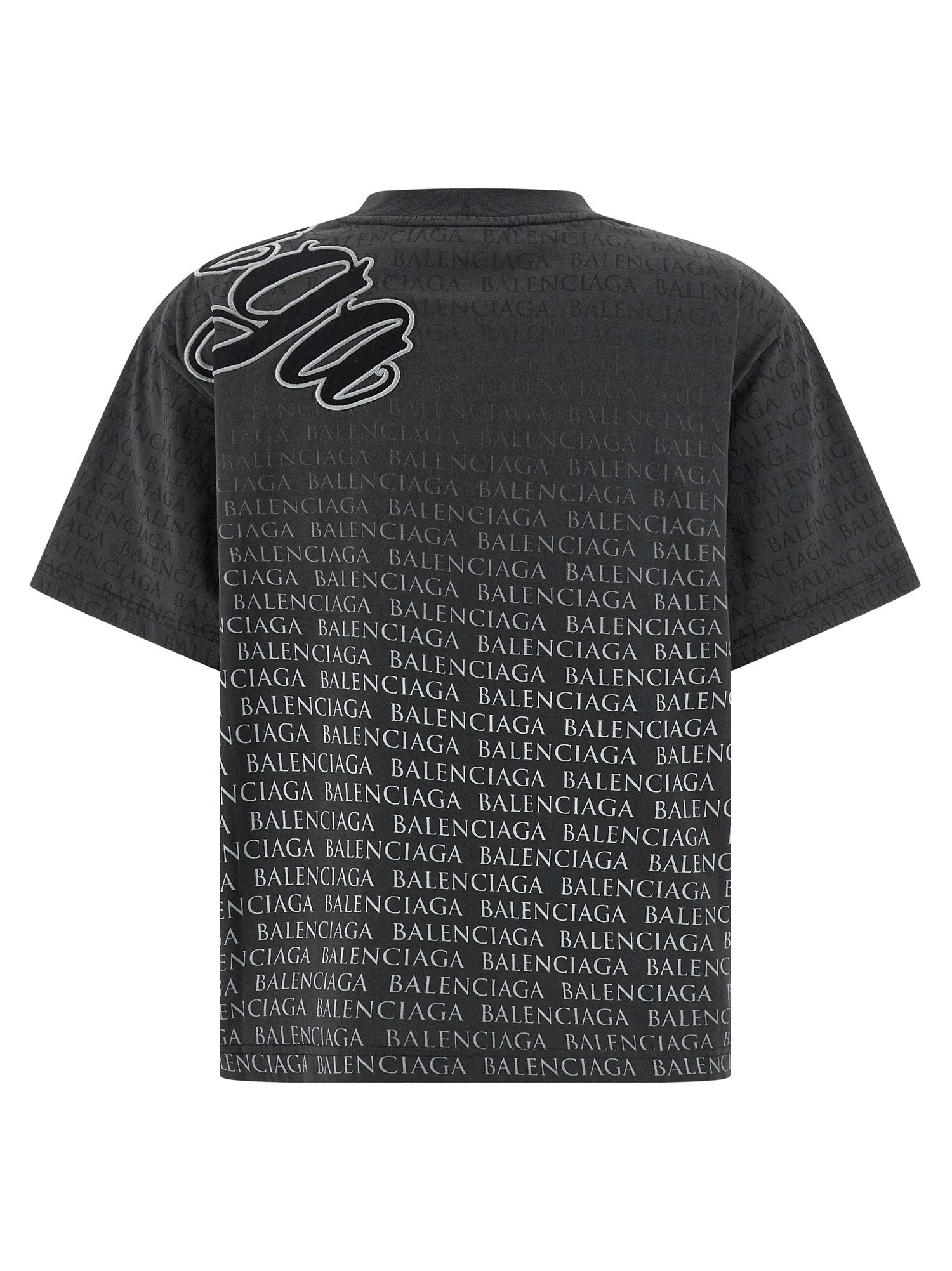 Balenciaga Cursive T-shirt Black