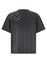 Balenciaga Cursive T-shirt Black