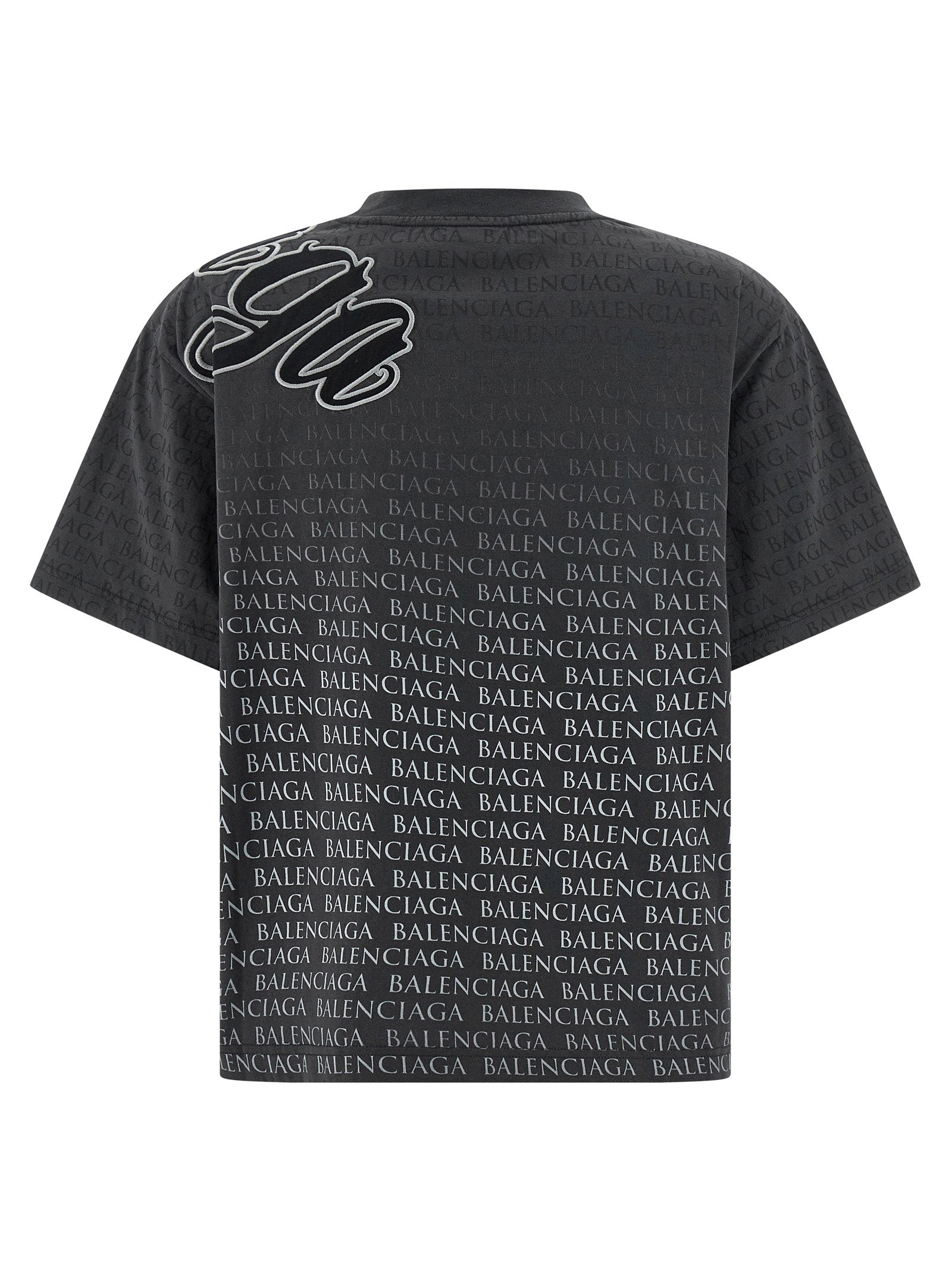 Balenciaga Cursive T-shirt Black