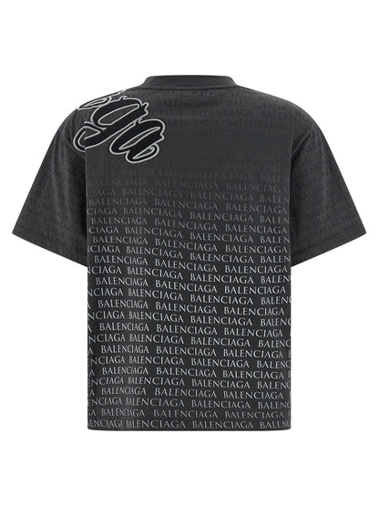 Balenciaga Cursive T-shirt Black