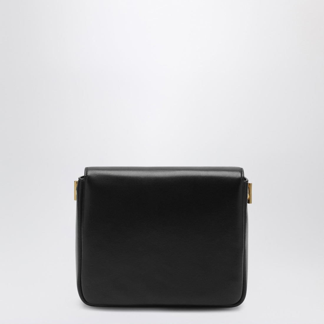 Saint Laurent Black Leather Kate Shoulder Bag with Cassandre Logo Black