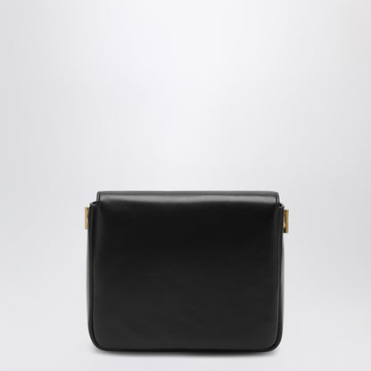 Saint Laurent Black Leather Kate Shoulder Bag with Cassandre Logo Black