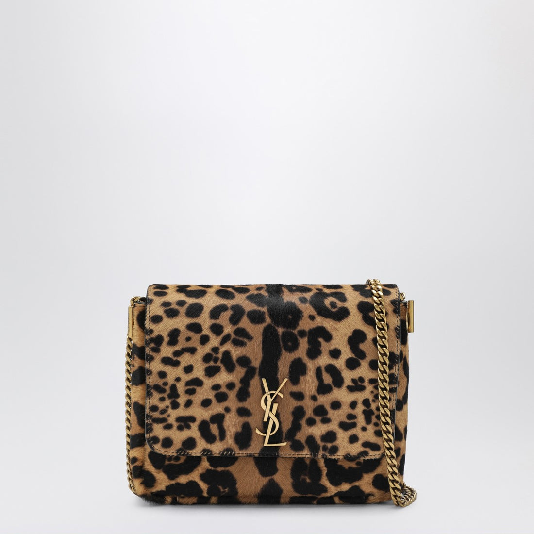 Saint Laurent Leopard-Print Pony-Effect Leather Kate Bag Multicolor