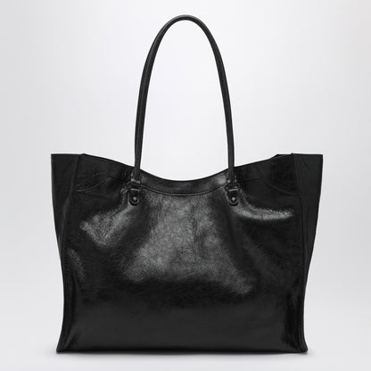 Balenciaga Medium Le City Tote Bag in Black Leather