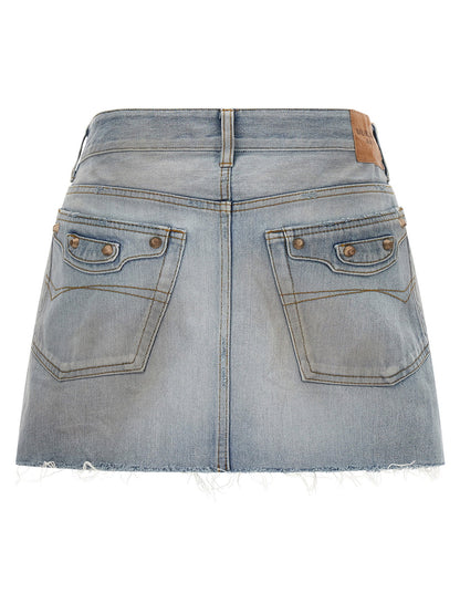 Balenciaga City Skirt Light blue