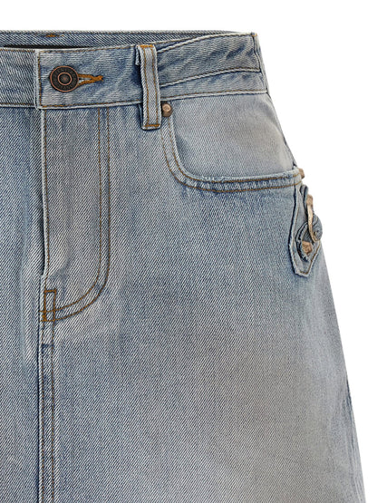 Balenciaga City Skirt Light blue