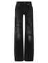 Balenciaga Wide Leg Jeans Black