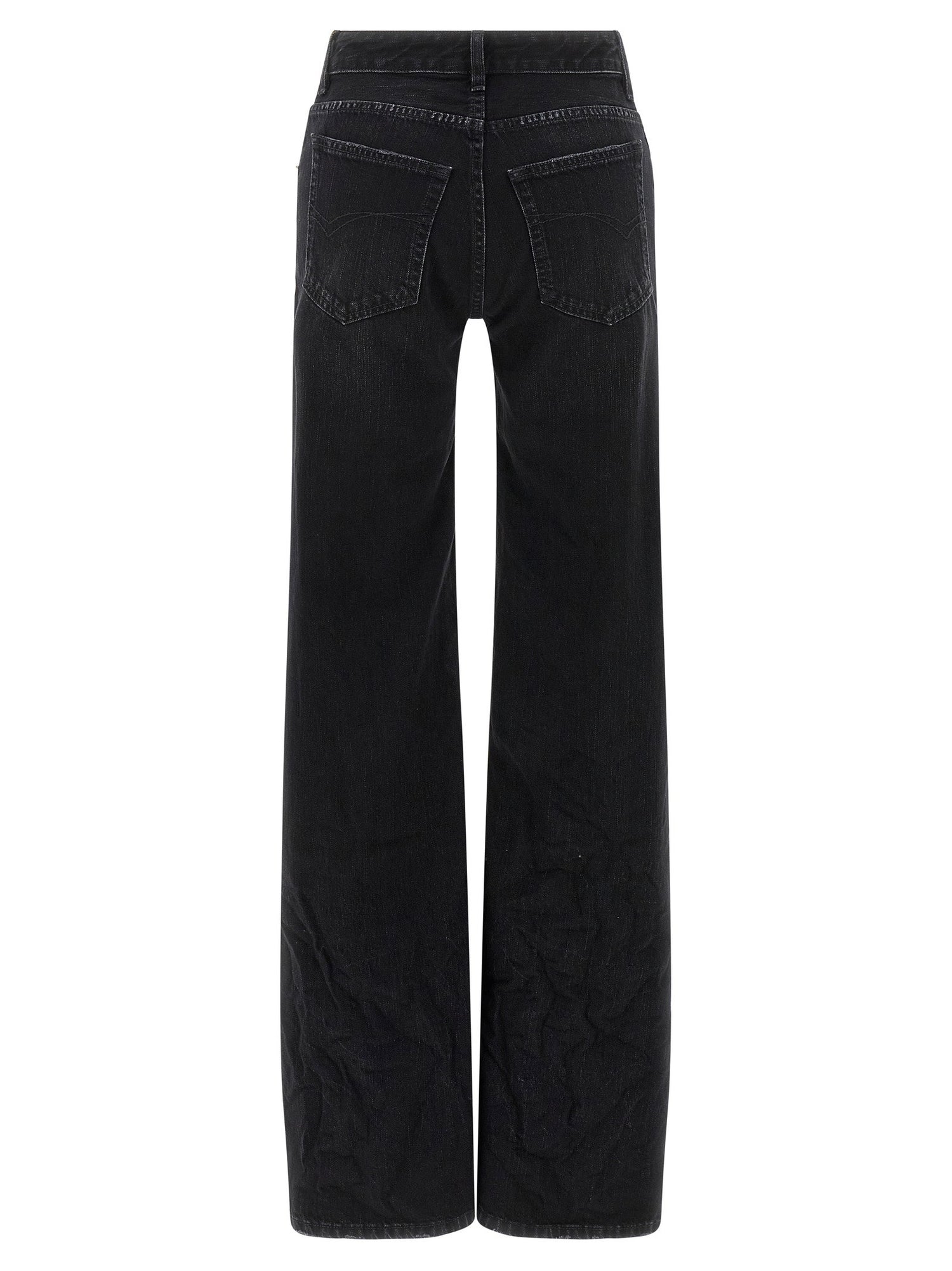 Balenciaga Wide Leg Jeans Black