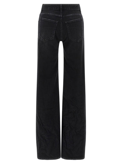 Balenciaga Wide Leg Jeans Black