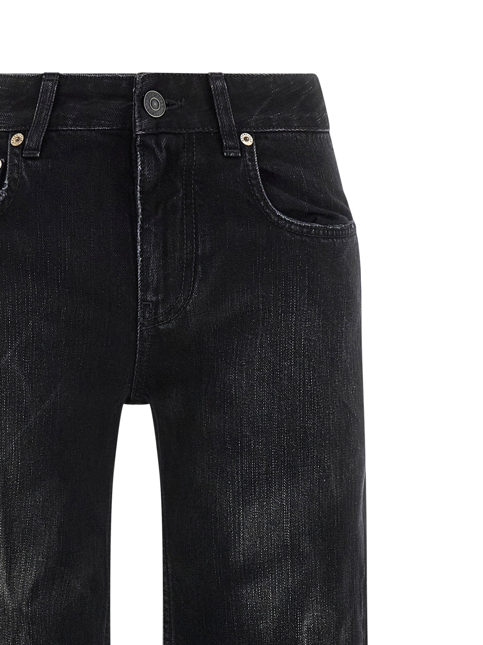 Balenciaga Wide Leg Jeans Black