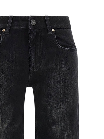 Balenciaga Wide Leg Jeans Black
