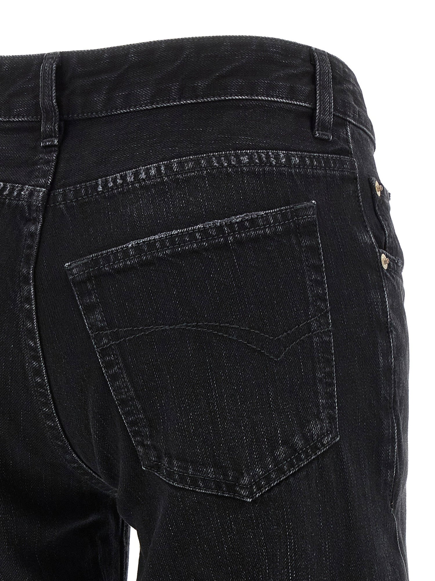 Balenciaga Wide Leg Jeans Black