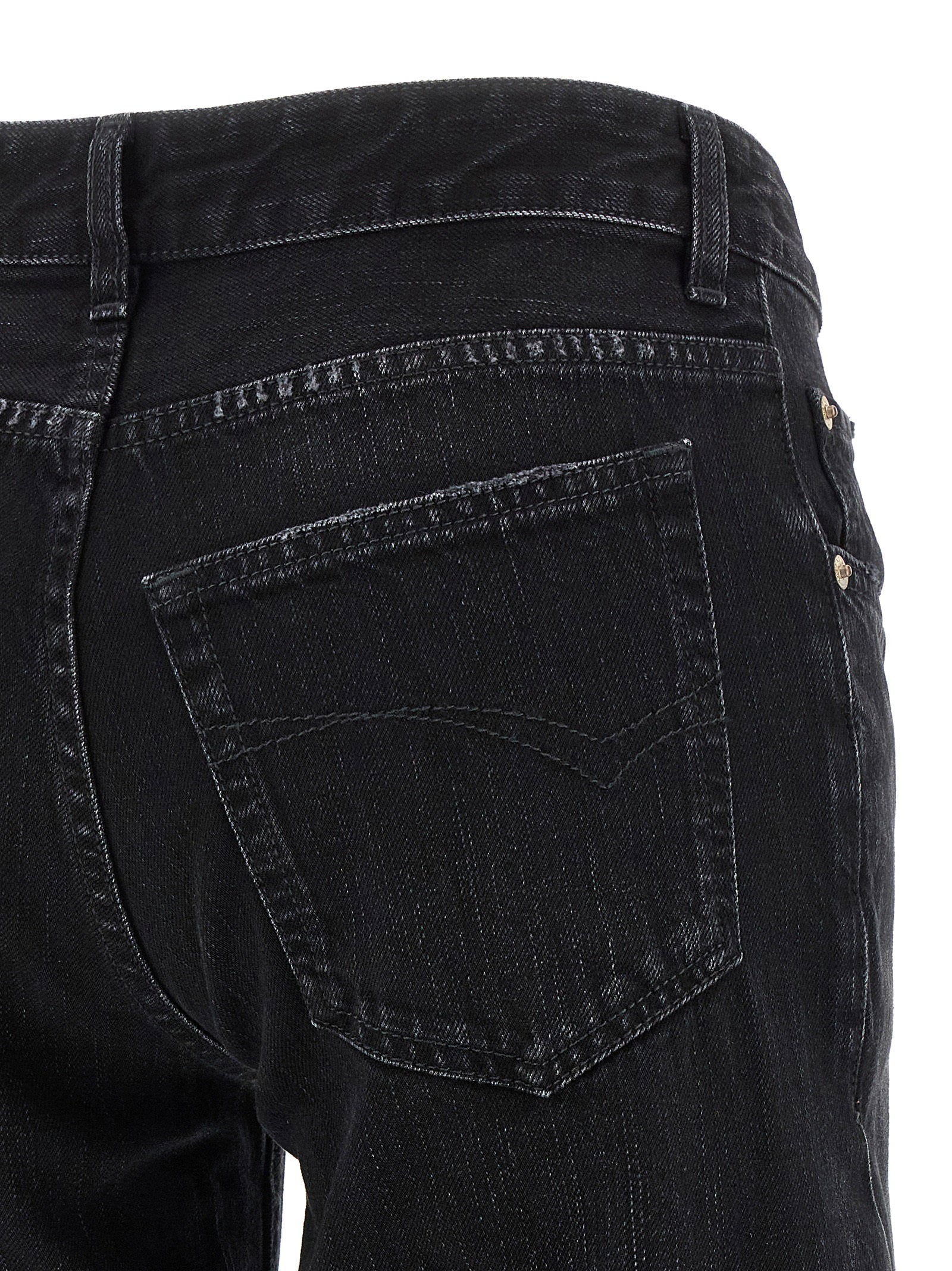 Balenciaga Wide Leg Jeans Black