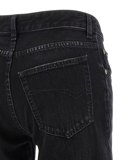 Balenciaga Wide Leg Jeans Black