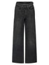 Balenciaga Wide Leg Jeans Black