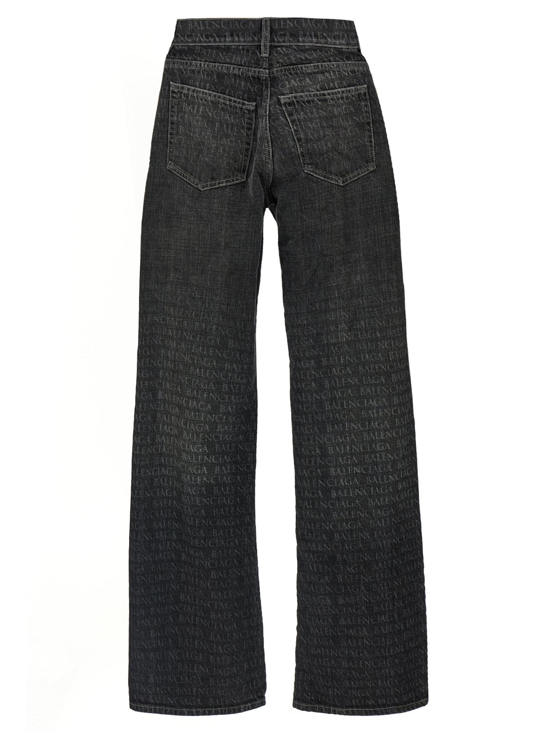 Balenciaga Wide Leg Jeans Black