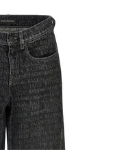 Balenciaga Wide Leg Jeans Black