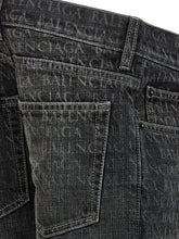 Balenciaga Wide Leg Jeans Black
