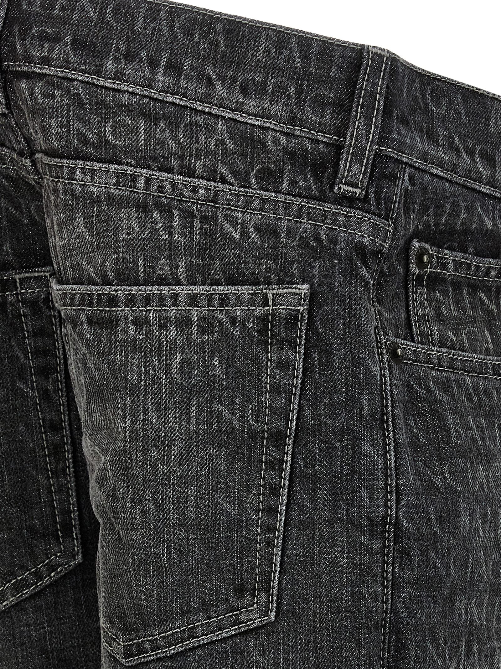 Balenciaga Wide Leg Jeans Black