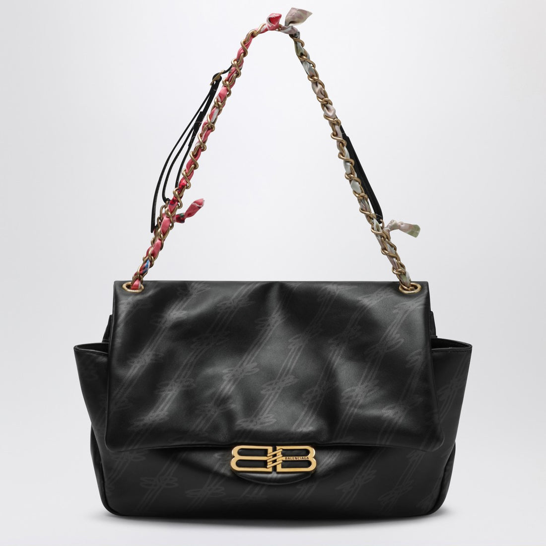 Balenciaga Darling Medium Chain Shoulder Bag Black