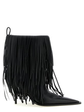 Balenciaga Avenue Fringe Ankle Boots Black