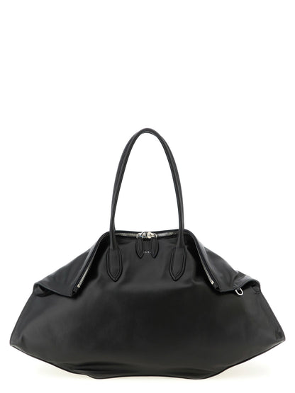 Alexander McQueen Maxi Manta Shoulder Bag Black