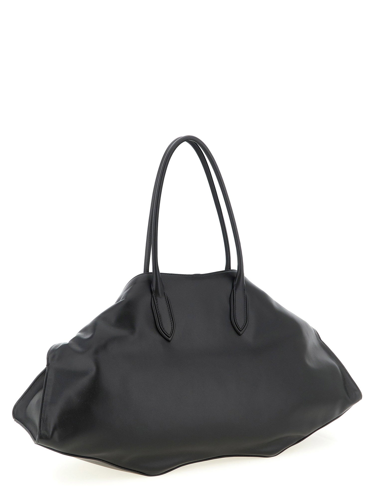 Alexander McQueen Maxi Manta Shoulder Bag Black