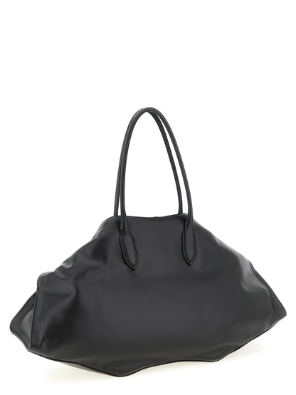 Alexander McQueen Maxi Manta Shoulder Bag Black