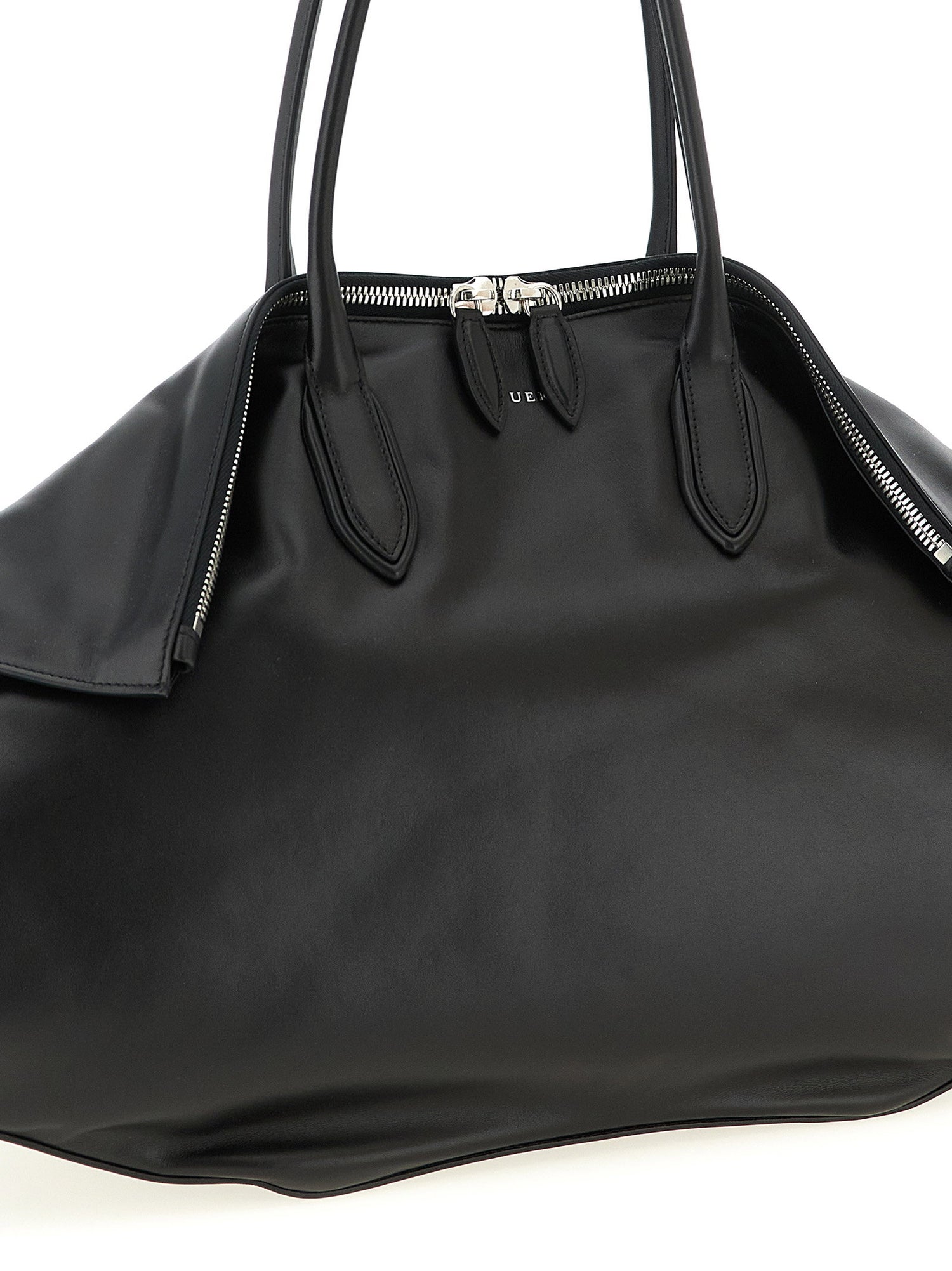 Alexander McQueen Maxi Manta Shoulder Bag Black