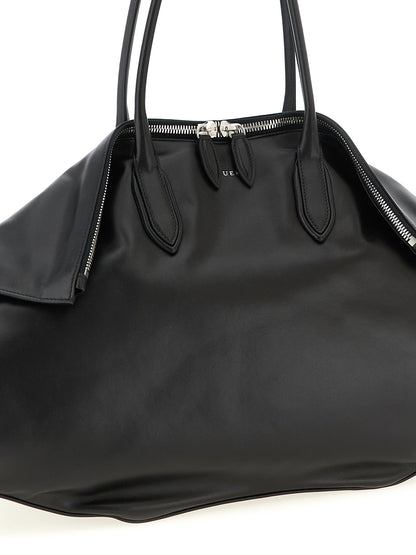 Alexander McQueen Maxi Manta Shoulder Bag Black