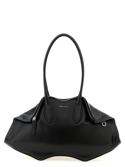 Alexander McQueen Manta Shoulder Bag Black