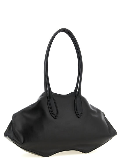 Alexander McQueen Manta Shoulder Bag Black