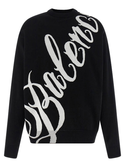 Balenciaga Big B Sweater White/black