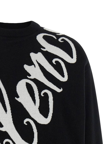 Balenciaga Big B Sweater White/black