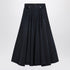Balenciaga Maxi Godet Denim Skirt Blue