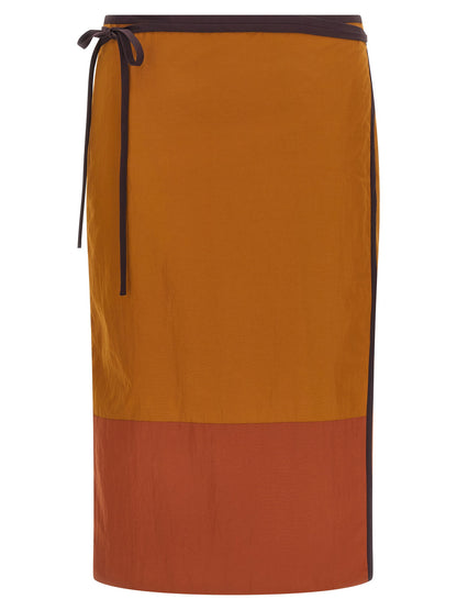 Saint Laurent Pencil Skirt Brown