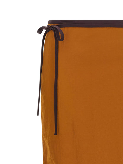 Saint Laurent Pencil Skirt Brown