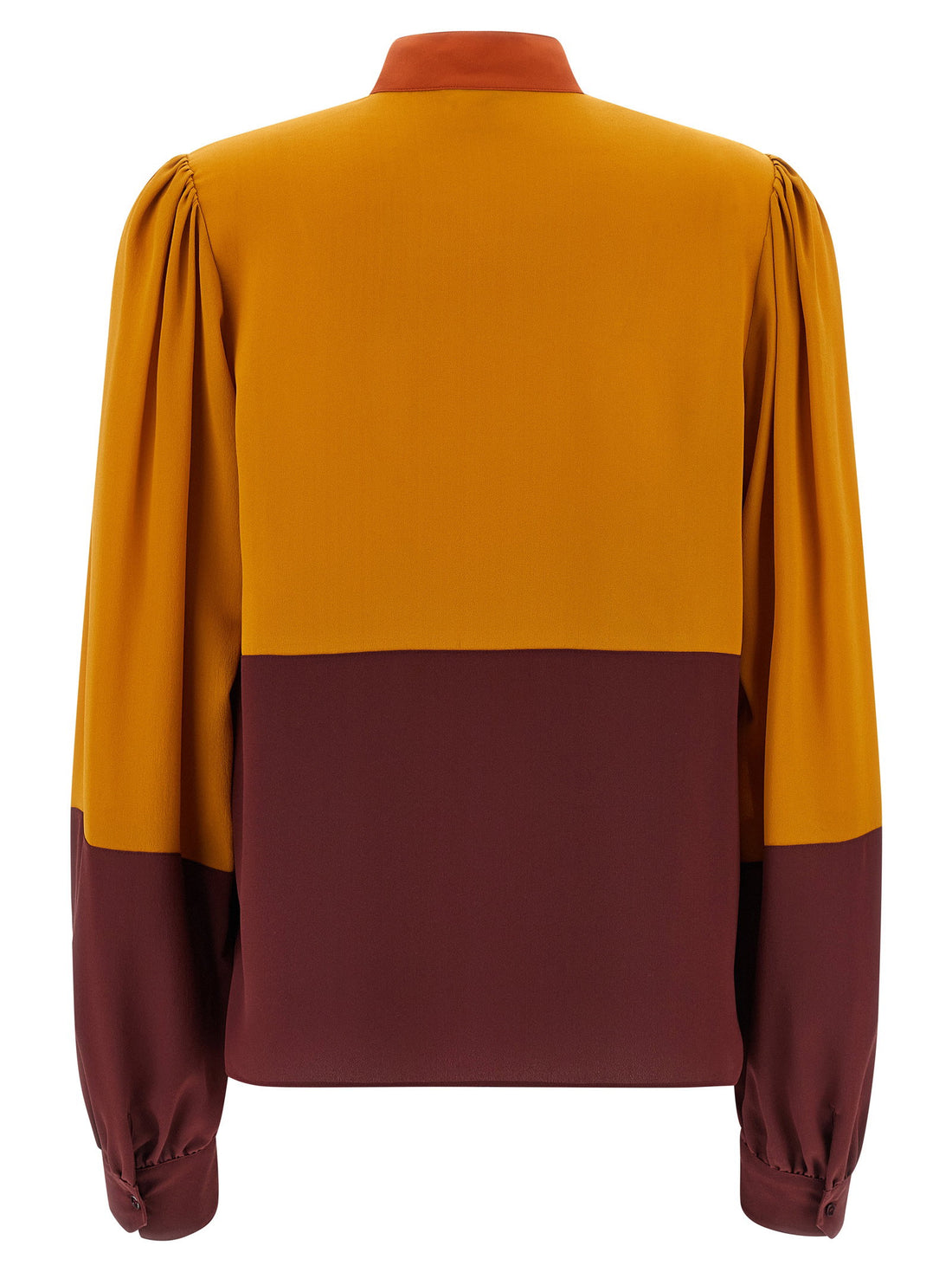 Saint Laurent Color-block Blouse Multicolor