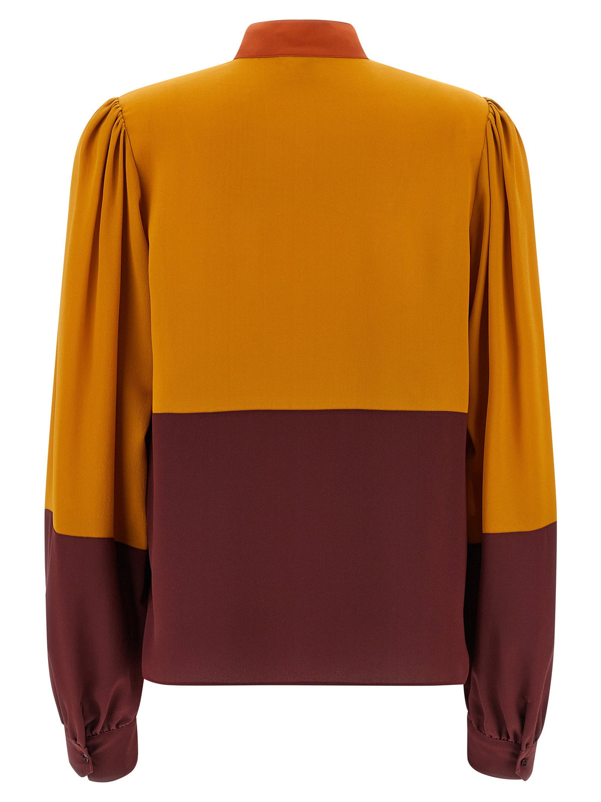 Saint Laurent Color-block Blouse Multicolor
