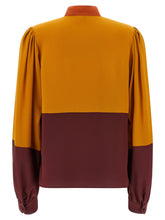 Saint Laurent Color-block Blouse Multicolor