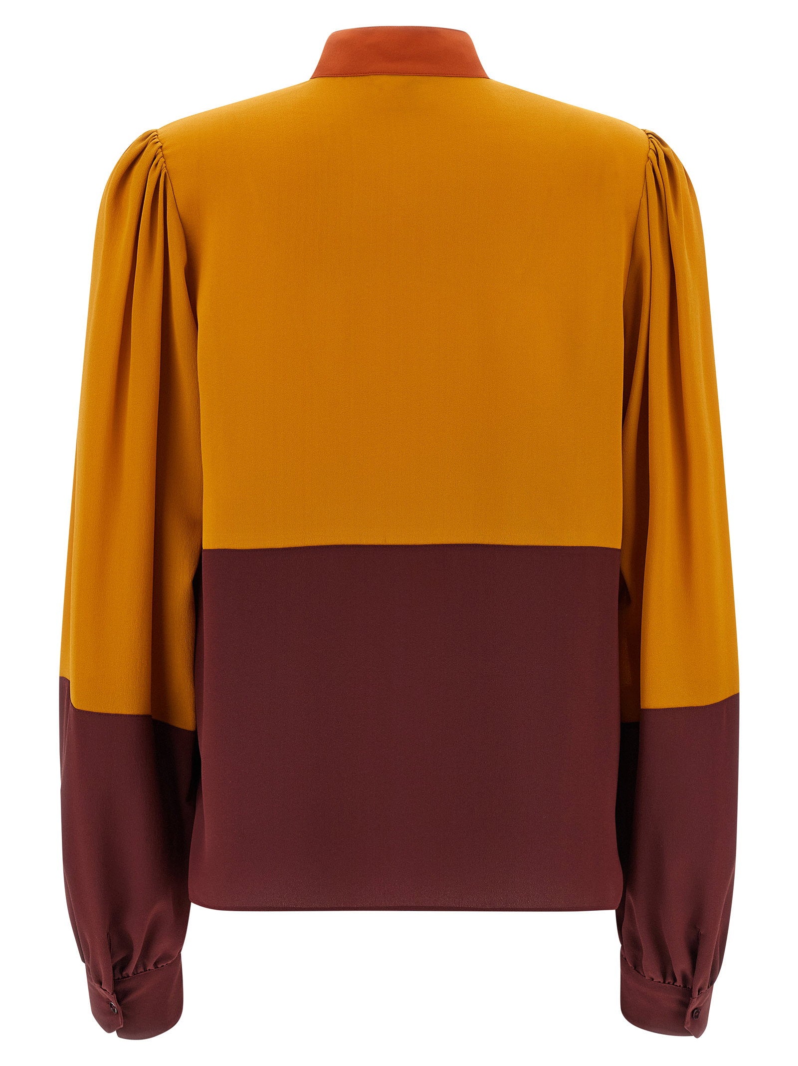 Saint Laurent Color-block Blouse Multicolor
