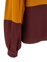 Saint Laurent Color-block Blouse Multicolor